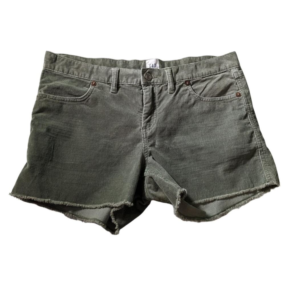 GAP corduroy 3" inseam soft shorts Women's Size 10 in Green